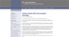 Desktop Screenshot of imusingwindows.com